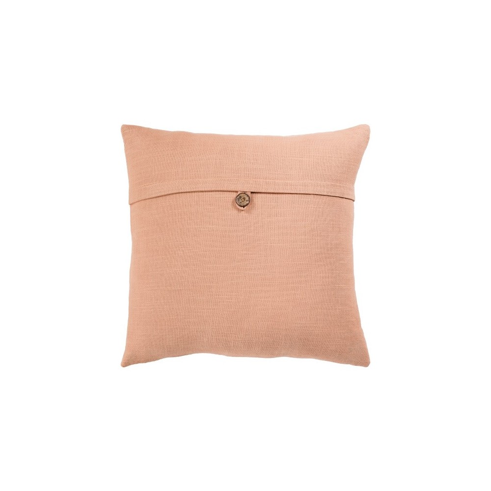 Surya Penelope Dusty Coral Pillow Shell With Down Insert 20"H X 20"W Surya Penelope Dusty Coral Pillow Shell With Down Insert 20"H X 20"W