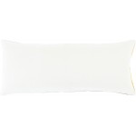 Surya Peniko Ivory Pillow Shell With Down Insert 14"H X 32"W