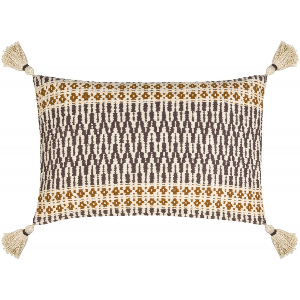Surya Provo Pillow Shell With Polyester Insert 14"H X 22"W Surya Provo Pillow Shell With Polyester Insert 14"H X 22"W