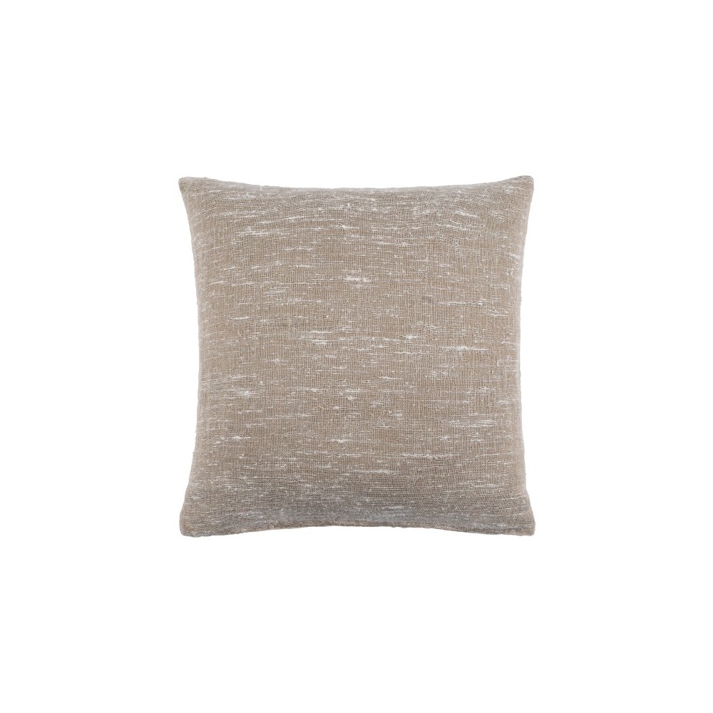 Surya Romona Cream Pillow Shell With Down Insert 18"H X 18"W