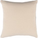 Surya Romona Cream Pillow Shell With Down Insert 18"H X 18"W