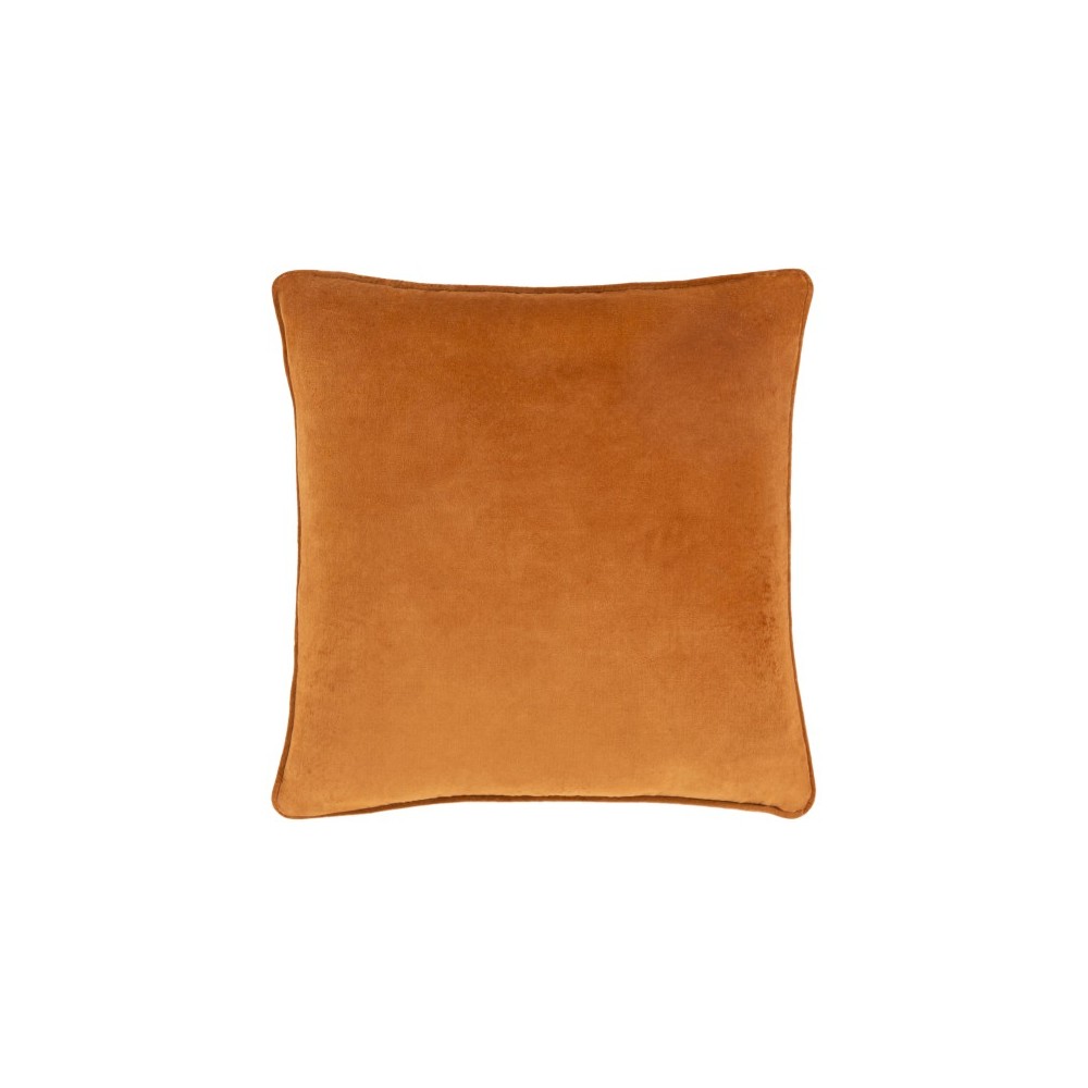 Surya Safflower Camel Pillow Shell With Down Insert 20"H X 20"W