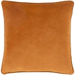 Surya Safflower Camel Pillow Shell With Down Insert 20"H X 20"W