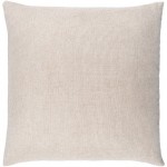 Surya Sallie Cream Pillow Shell With Down Insert 18"H X 18"W