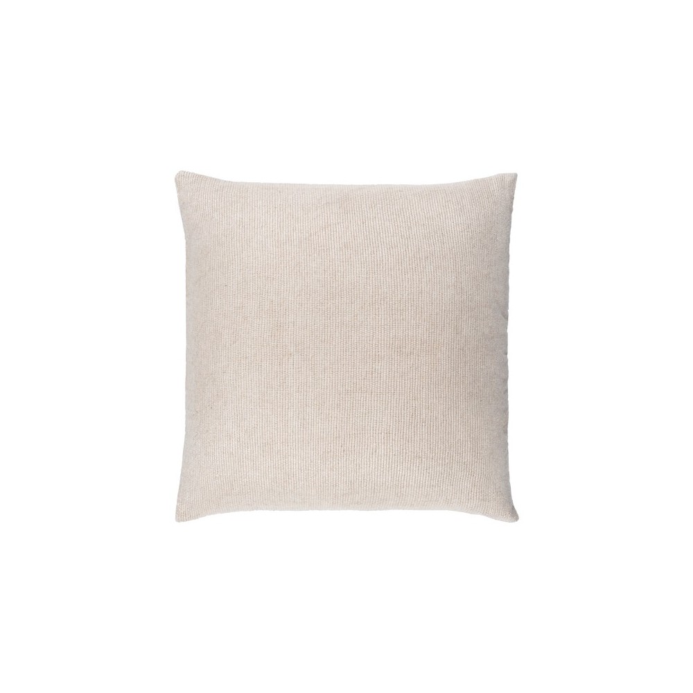 Surya Sallie Cream Pillow Shell With Down Insert 18"H X 18"W Surya Sallie Cream Pillow Shell With Down Insert 18"H X 18"W
