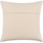 Surya Sallie Cream Pillow Shell With Down Insert 18"H X 18"W