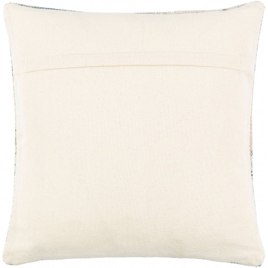 Surya Samsun Cream Pillow Shell With Polyester Insert 18"H X 18"W