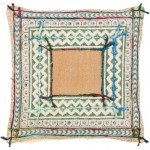 Surya Sanga Light Beige Pillow Shell With Down Insert 20"H X 20"W