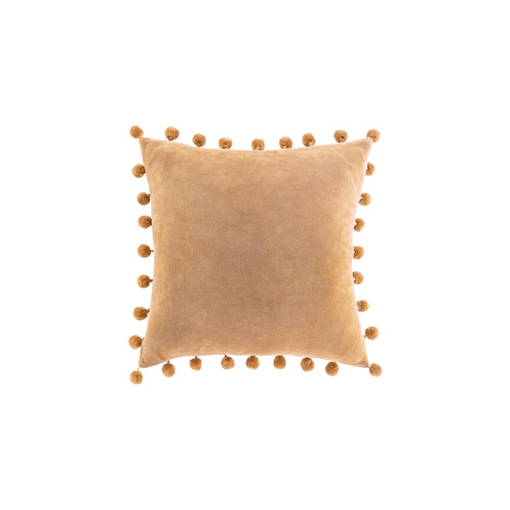 Surya Serengeti Tan Pillow Shell With Down Insert 18"H X 18"W Surya Serengeti Tan Pillow Shell With Down Insert 18"H X 18"W