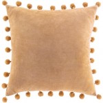 Surya Serengeti Tan Pillow Shell With Polyester Insert 18"H X 18"W