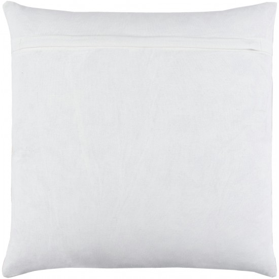 Surya Sheana Peach Pillow Shell With Down Insert 18"H X 18"W
