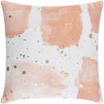 Surya Sheana Peach Pillow Shell With Down Insert 20"H X 20"W