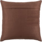 Surya Sheffield Dark Brown Pillow Shell With Polyester Insert 14"H X 22"W