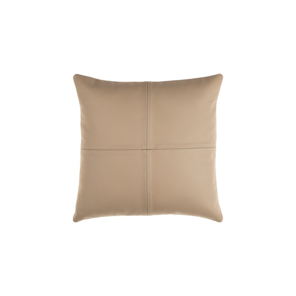 Surya Sheffield Tan Pillow Shell With Polyester Insert 20"H X 20"W