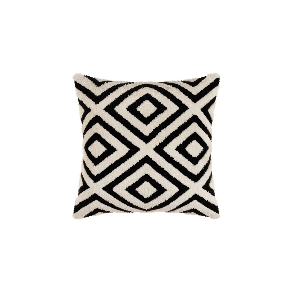 Surya Sheldon Black Pillow Shell With Polyester Insert 20"H X 20"W Surya Sheldon Black Pillow Shell With Polyester Insert 20"H X 20"W