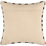 Surya Sheldon Black Pillow Shell With Polyester Insert 20"H X 20"W