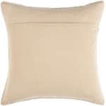 Surya Sheldon Cream Pillow Shell With Down Insert 18"H X 18"W