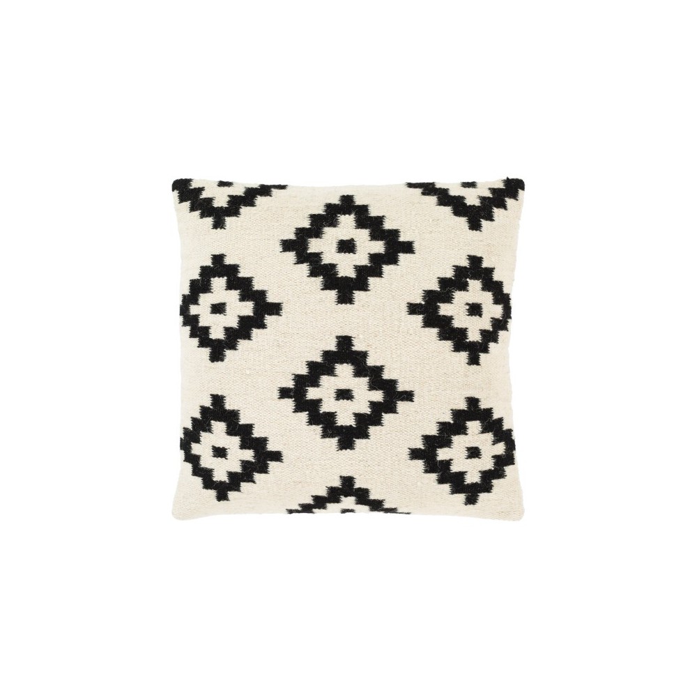 Surya Shiprock Cream Pillow Shell With Down Insert 20"H X 20"W Surya Shiprock Cream Pillow Shell With Down Insert 20"H X 20"W