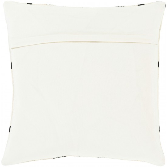 Surya Shiprock Cream Pillow Shell With Polyester Insert 20"H X 20"W