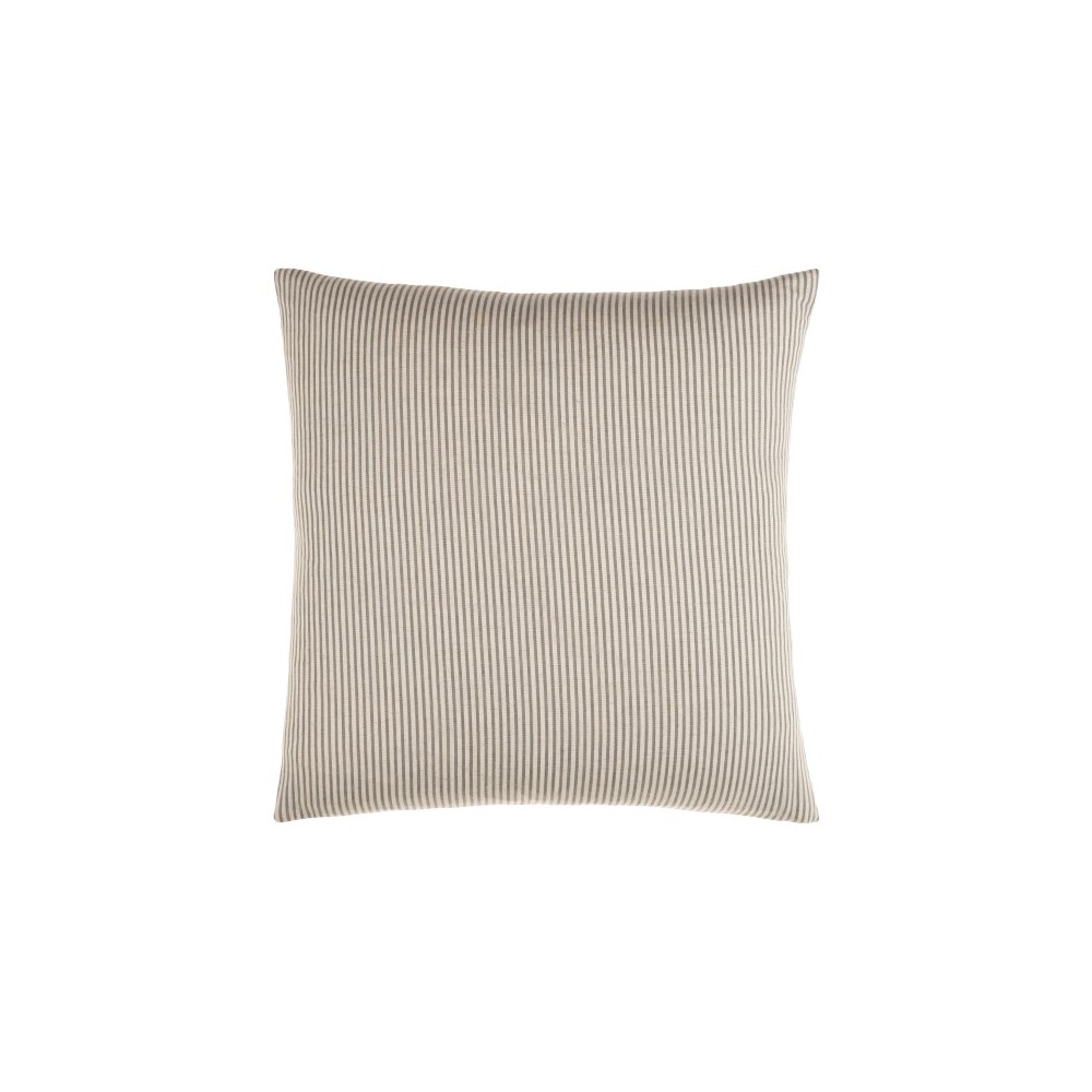 Surya Skinny Stripe Light Beige Pillow Shell With Down Insert 18"H X 18"W Surya Skinny Stripe Light Beige Pillow Shell With Down Insert 18"H X 18"W