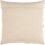 Surya Stassi Tan Pillow Shell With Down Insert 20"H X 20"W