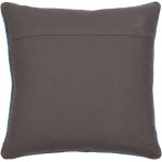 Surya Stine Charcoal Pillow Shell With Down Insert 14"H X 22"W