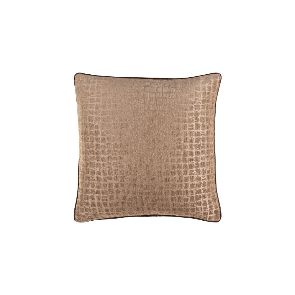 Surya Tambi Light Beige Pillow Shell With Down Insert 18"H X 18"W