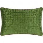 Surya Tambi Grass Green Pillow Shell With Polyester Insert 13"H X 20"W