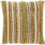 Surya Tanzania Pillow Shell With Down Insert 18"H X 18"W Olive