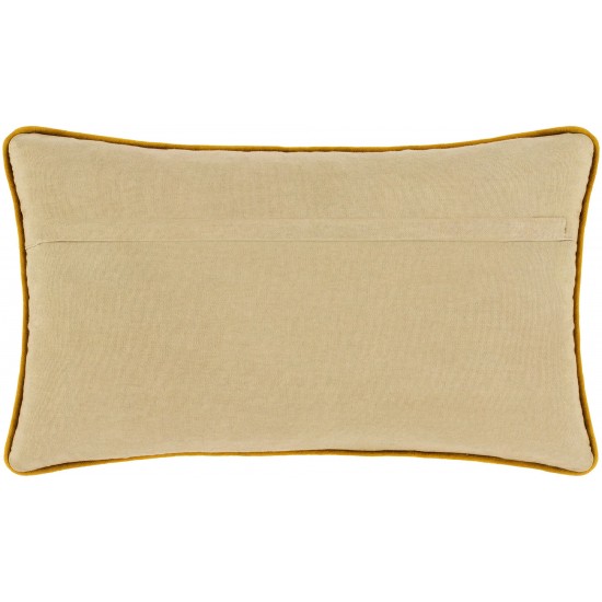 Surya Tanzania Light Olive Pillow Shell With Down Insert 12"H X 20"W