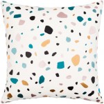 Surya Terra Ivory Pillow Shell With Polyester Insert 22"H X 22"W