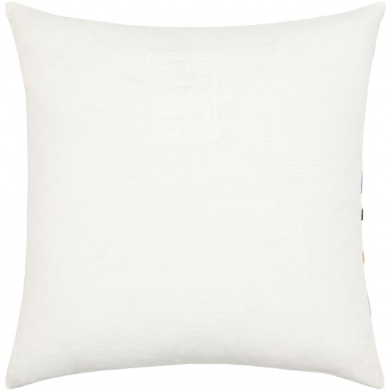 Surya Terra Ivory Pillow Shell With Polyester Insert 22"H X 22"W