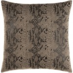 Surya Torrid Pillow Shell With Down Insert 18"H X 18"W Oatmeal