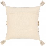 Surya Tov Ivory Pillow Shell With Down Insert 30"H X 30"W
