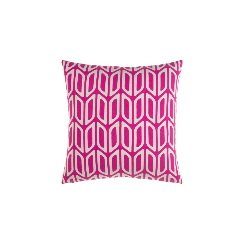 Surya Trudy Pillow Shell With Down Insert 18"H X 18"W Rose Surya Trudy Pillow Shell With Down Insert 18"H X 18"W Rose