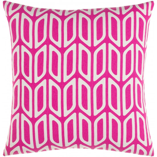 Surya Trudy Pillow Shell With Down Insert 18"H X 18"W Rose