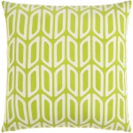 Surya Trudy Green Pillow Shell With Down Insert 18"H X 18"W