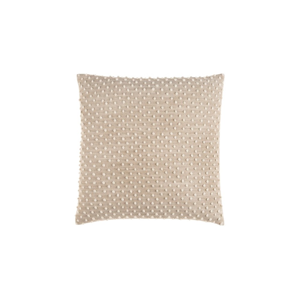 Surya Valin Oatmeal Pillow Shell With Down Insert 20"H X 20"W