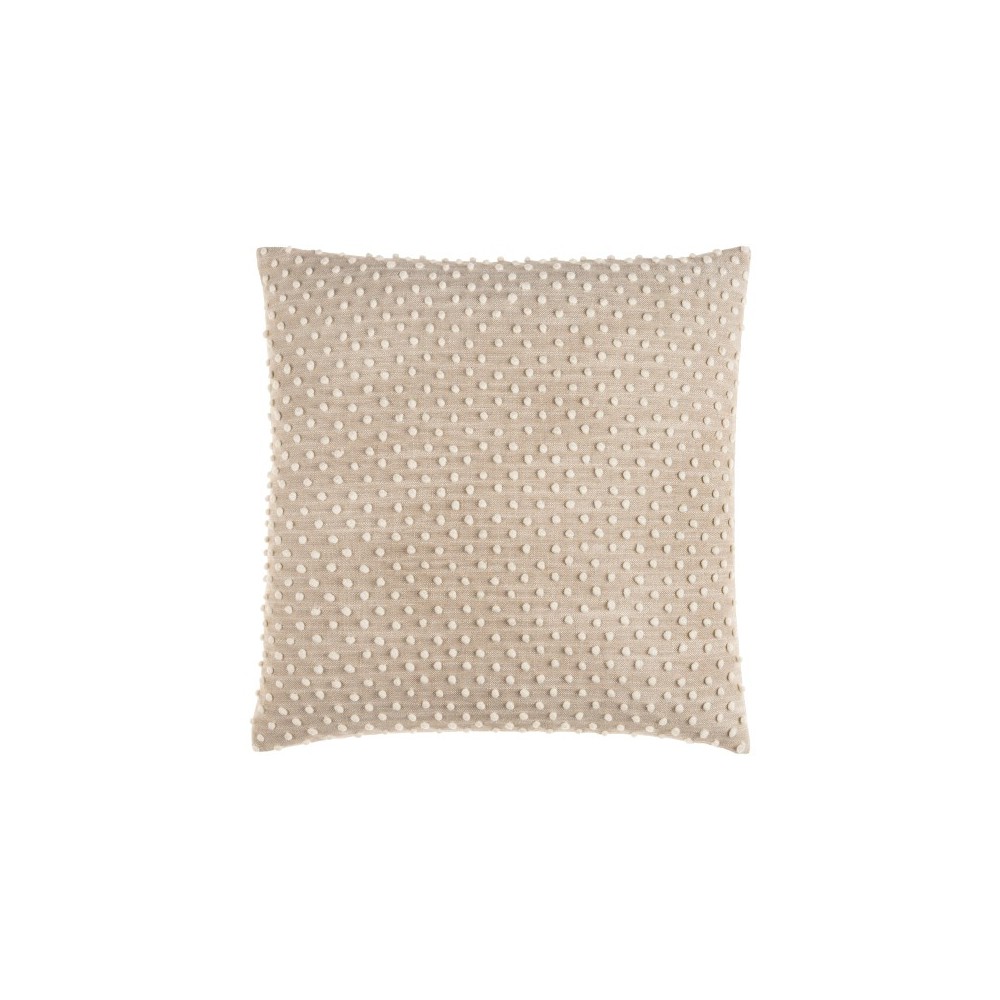 Surya Valin Oatmeal Pillow Shell With Down Insert 22"H X 22"W Surya Valin Oatmeal Pillow Shell With Down Insert 22"H X 22"W