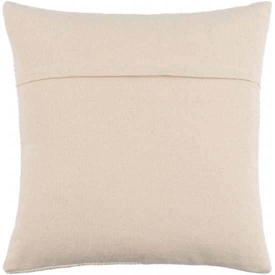 Surya Vanessa Cream Pillow Shell With Down Insert 14"H X 22"W
