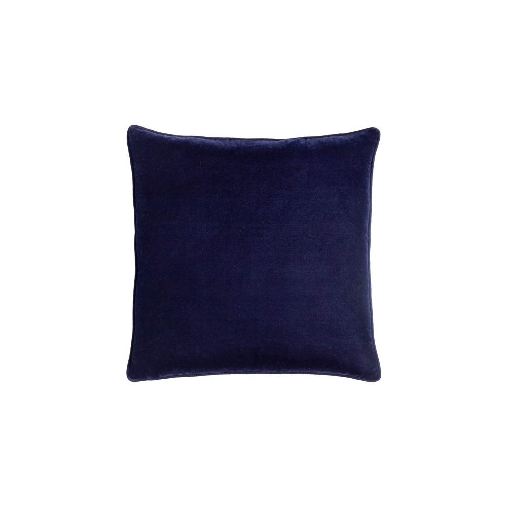 Surya Velvet Glam Navy Pillow Shell With Polyester Insert 20"H X 20"W Surya Velvet Glam Navy Pillow Shell With Polyester Insert 20"H X 20"W