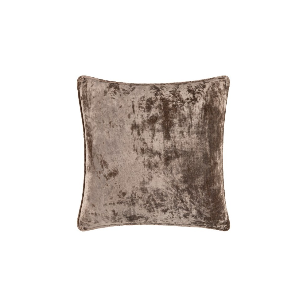 Surya Velvet Mood Taupe Pillow Shell With Polyester Insert 20"H X 20"W Surya Velvet Mood Taupe Pillow Shell With Polyester Insert 20"H X 20"W