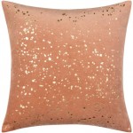 Surya Velvet Sparkle Mauve Pillow Shell With Polyester Insert 20"H X 20"W