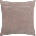 Surya Velvet Sparkle Gray Pillow Shell With Down Insert 18"H X 18"W