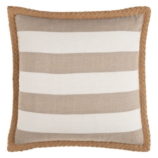 Surya Warrick Oatmeal Pillow Shell With Down Insert 18"H X 18"W