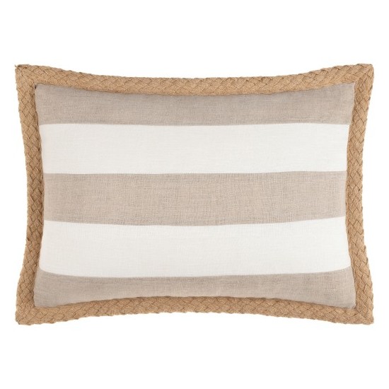 Surya Warrick Light Beige Pillow Shell With Down Insert 13"H X 20"W