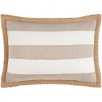 Surya Warrick Light Beige Pillow Shell With Polyester Insert 13"H X 20"W