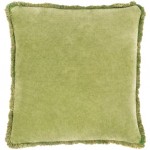 Surya Washed Cotton Velvet Pillow Shell With Polyester Insert 18"H X 18"W