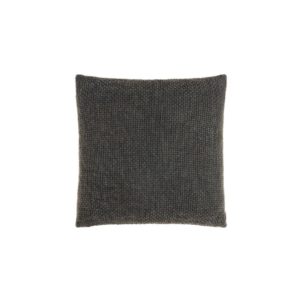 Surya Washed Texture Charcoal Pillow Shell With Polyester Insert 18"H X 18"W Surya Washed Texture Charcoal Pillow Shell With Polyester Insert 18"H X 18"W
