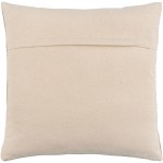 Surya Willa Oatmeal Pillow Shell With Polyester Insert 14"H X 22"W